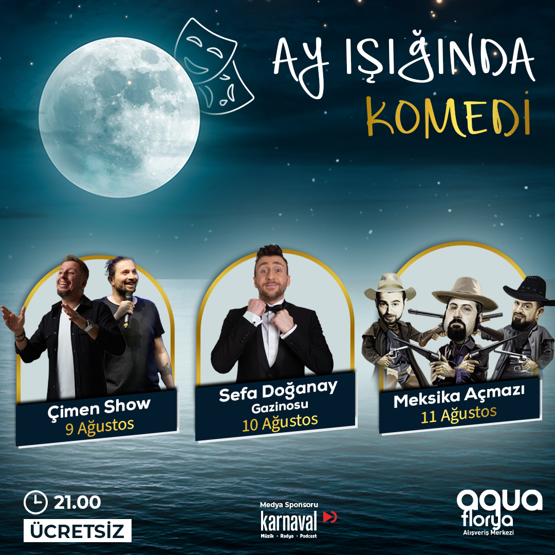 Geleneksel “Ay Işığında Komedi” Etkinlikleri 9 Ağustos’ta Başlıyor