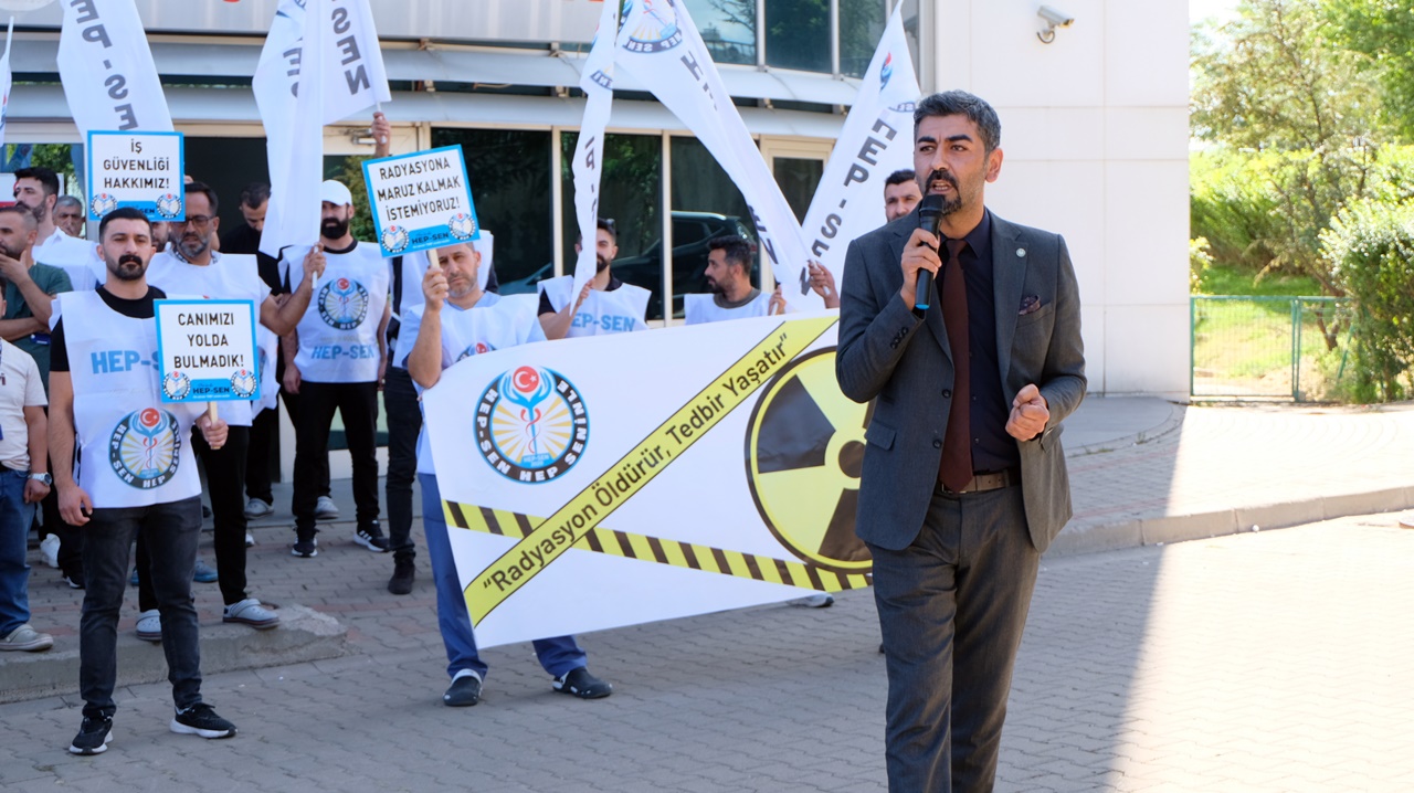 HEP-SEN’den Bingöl Devlet Hastanesi’nde Eylem: Sağlık Çalışanları Radyasyon Tehlikesi Altında!