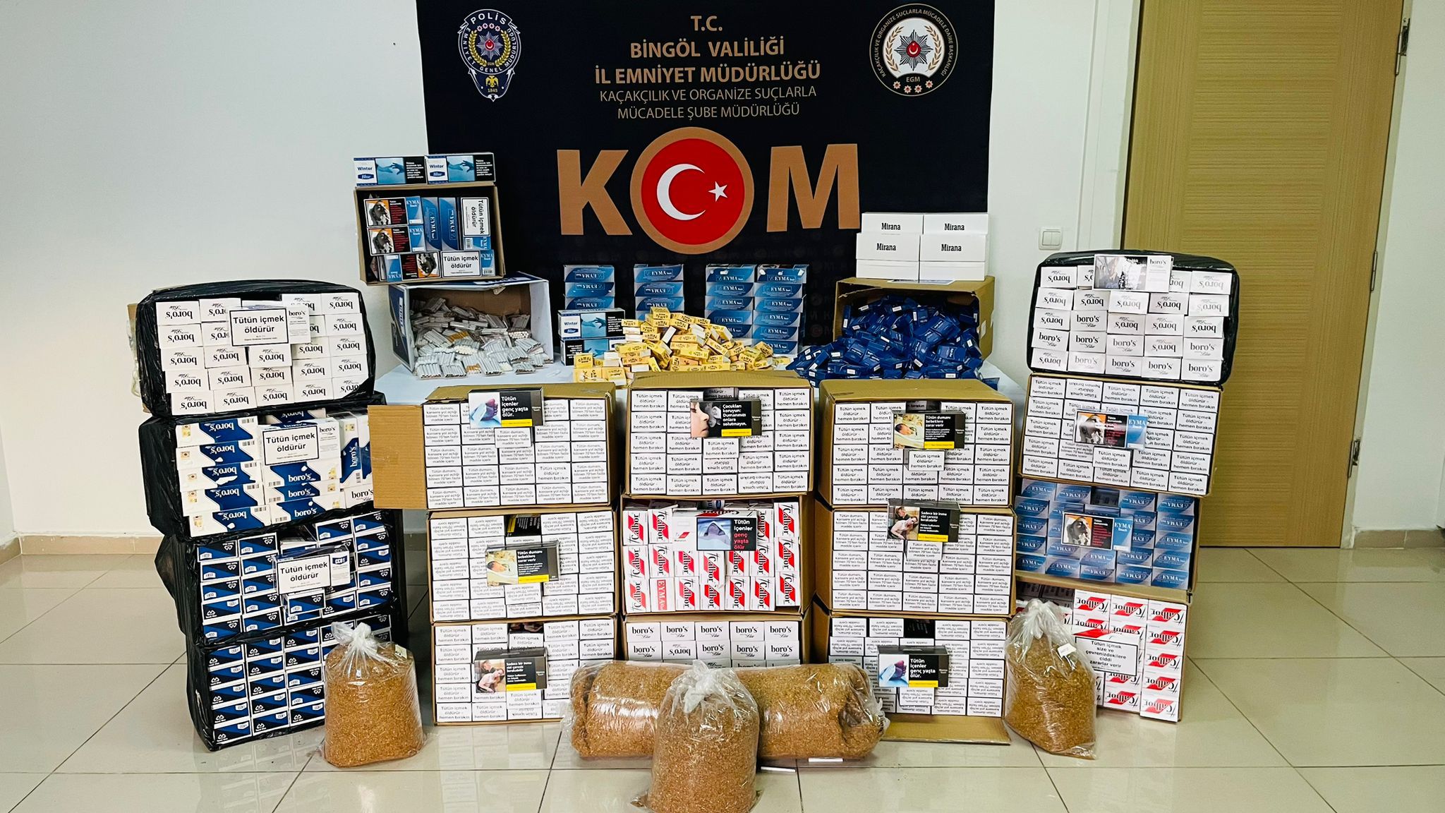 Bingöl’de 197 Bin 300 Makaron Ele Geçirildi