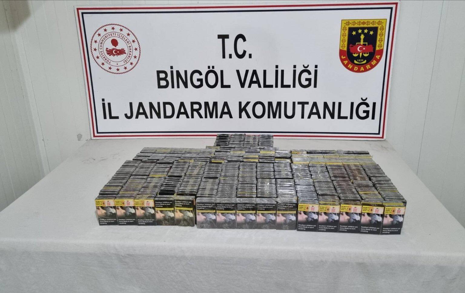 Bingöl’de Kaçak Sigara ve Hırsızlık Operasyonu
