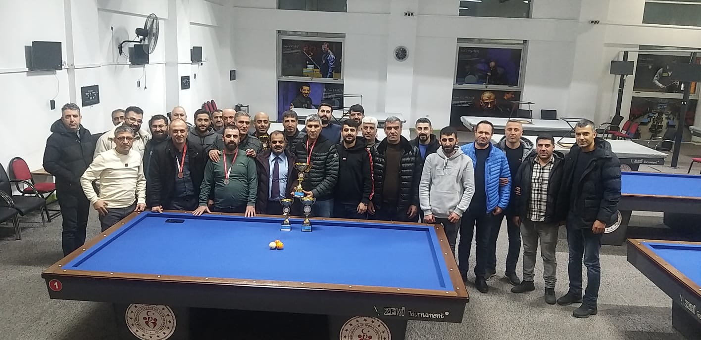 Bingöl’de Bilardo Şöleni: Balat İl Şampiyonu Oldu