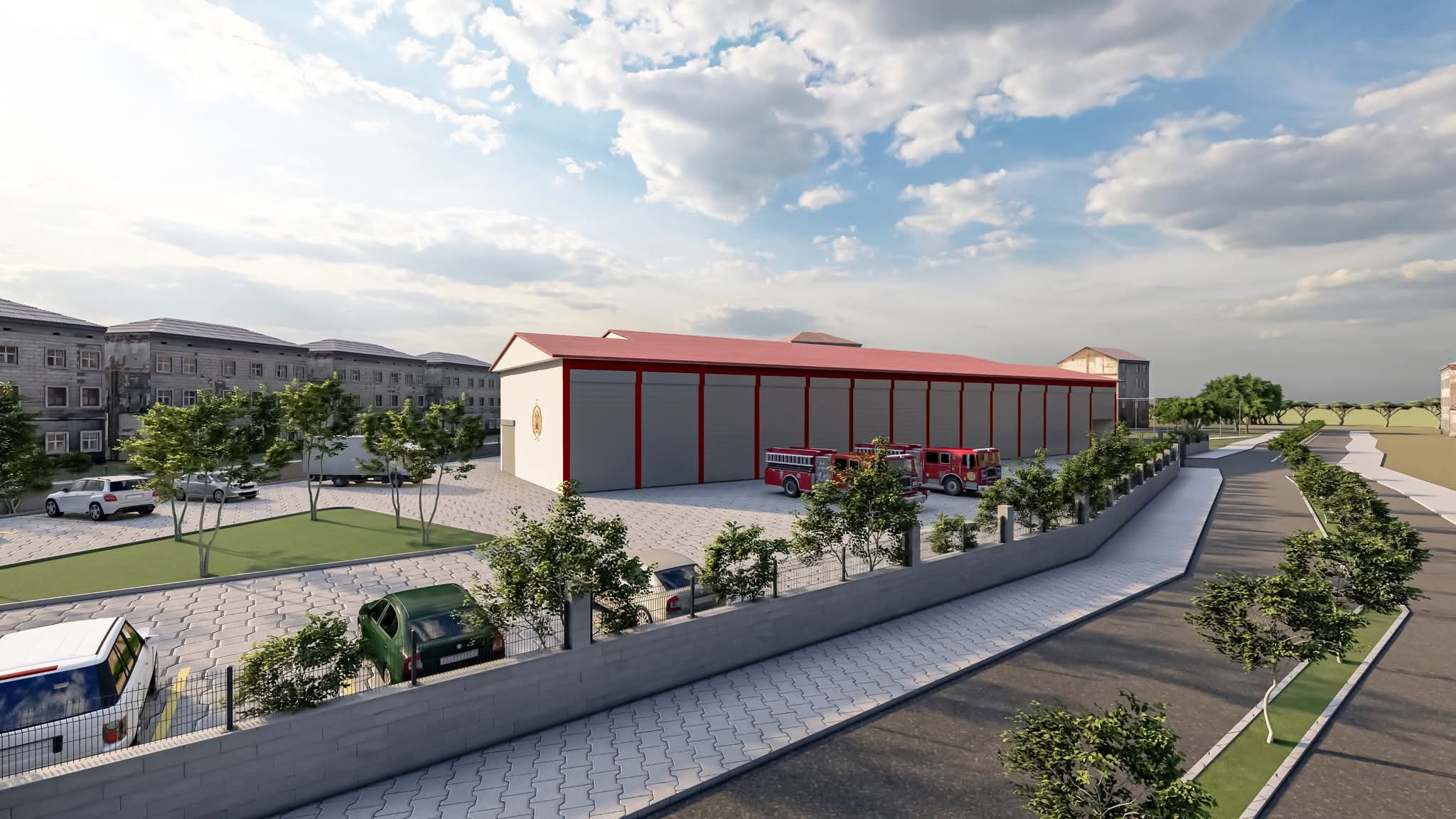 Genç’e Modern İtfaiye ve Garaj Binası