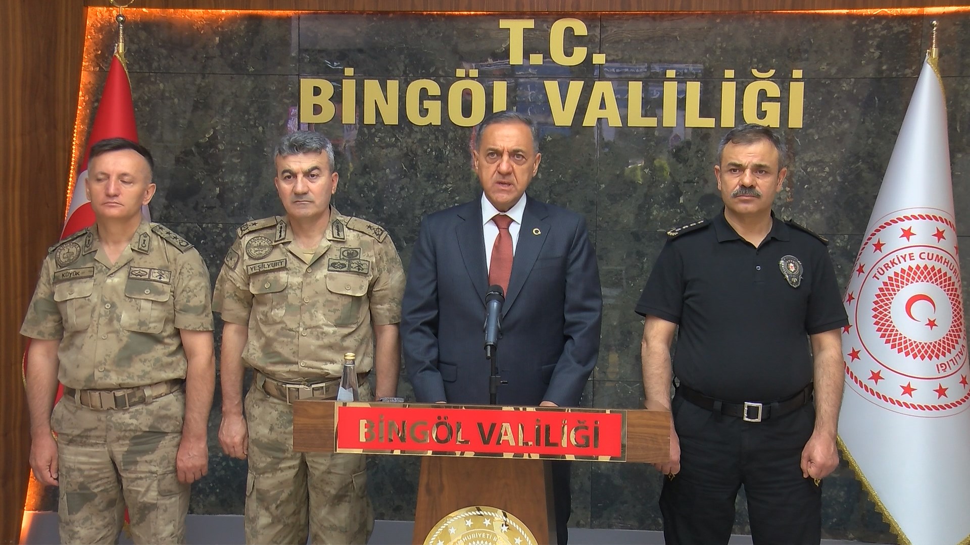 Bingöl Valisi Usta: “Bingöl’ün huzuru için 24 saat görev başındayız”