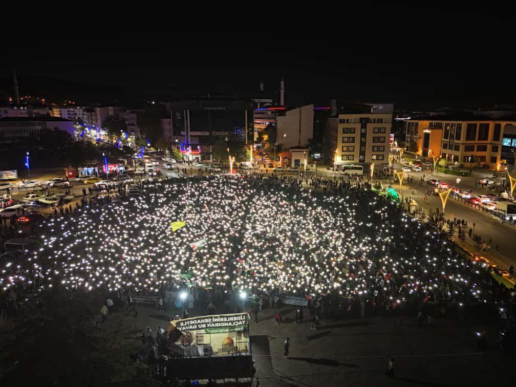 Bingöl’de binler Gazze için yürüdü