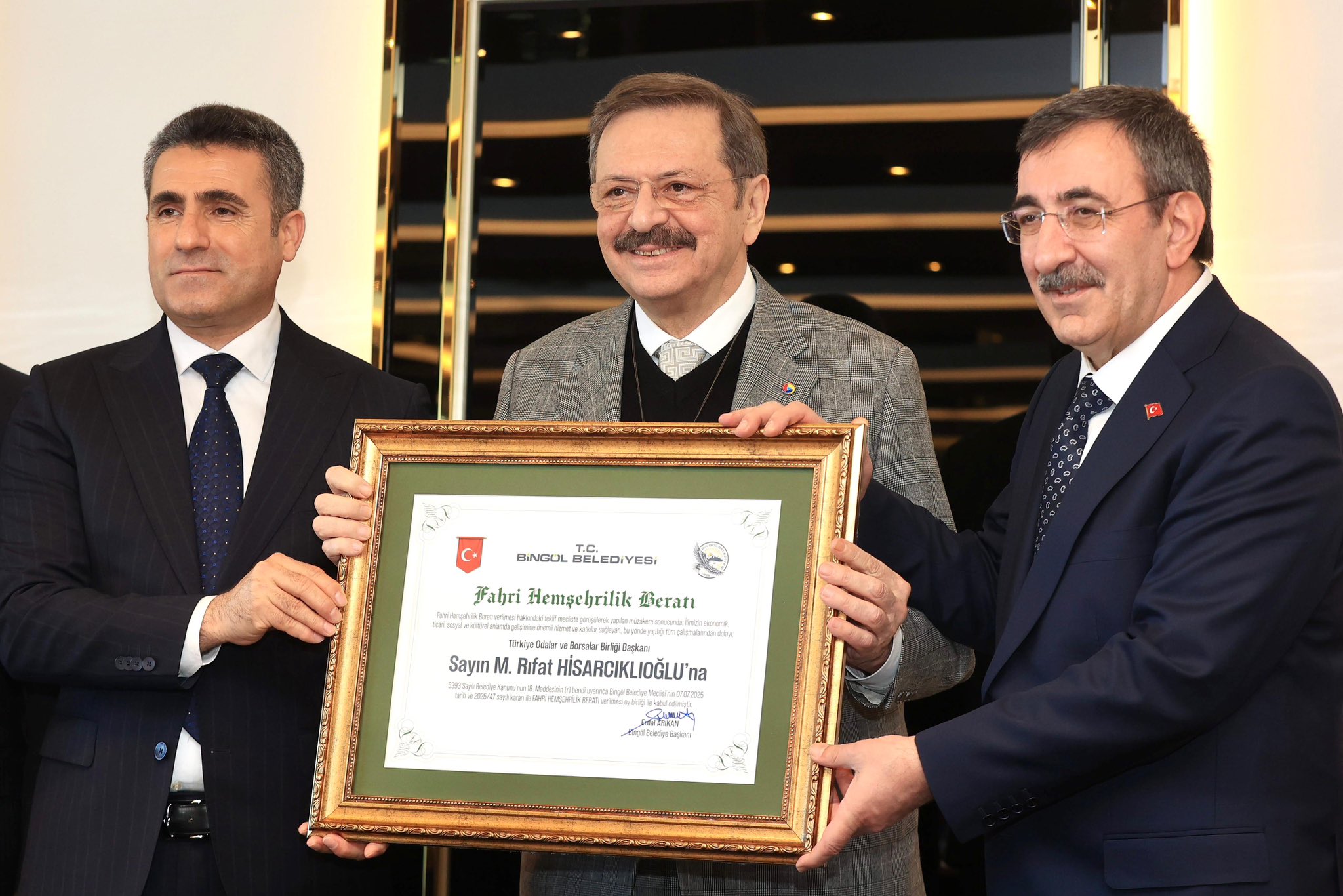 Cevdet Yılmaz: Bingöl Ailesi Yeni Bir Hemşehri Kazandı