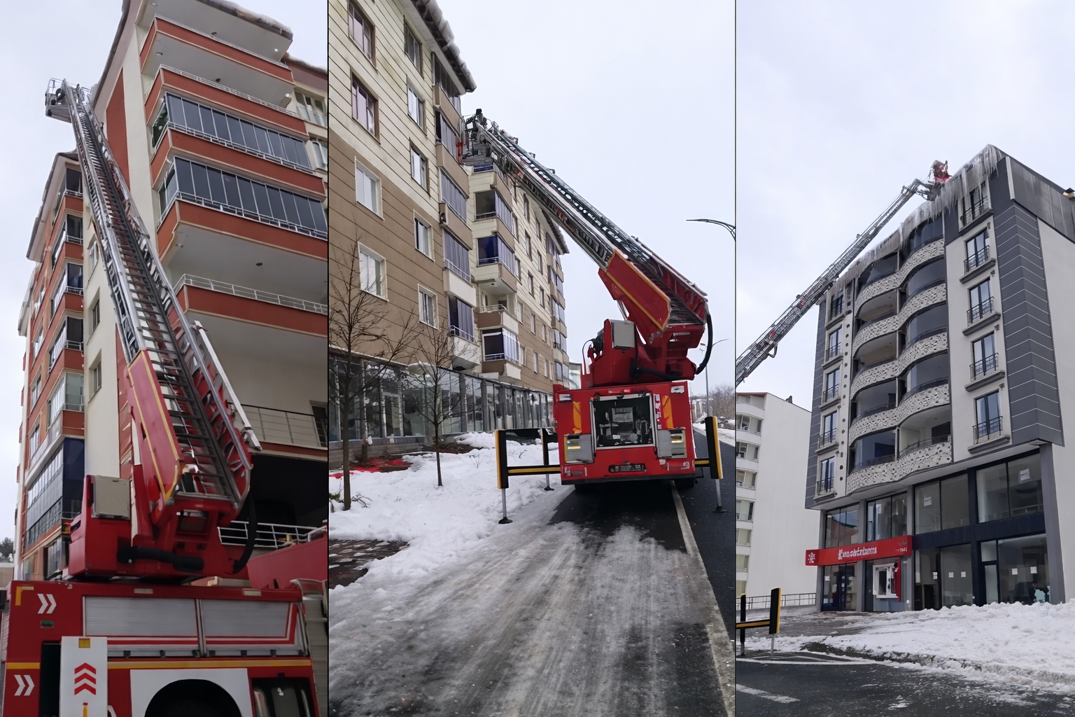 İtfaiye Ekipleri Buzlanmaya Karşı Teyakkuzda