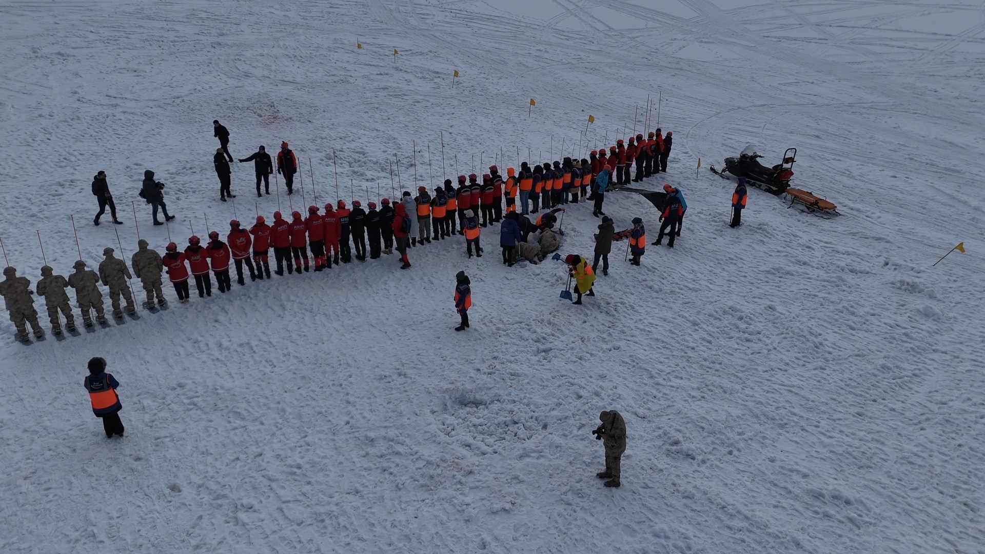 Hesarek Kayak Merkezi’nde Çığ Tatbikatı