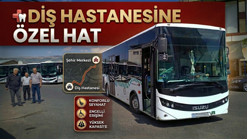 Bingöl’de Diş Hastanesine Yeni Minibüs Hattı Geliyor