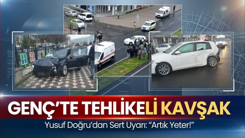 Genç’te Tehlikeli Kavşak Tepkisi: “Önlem Alınmalı”