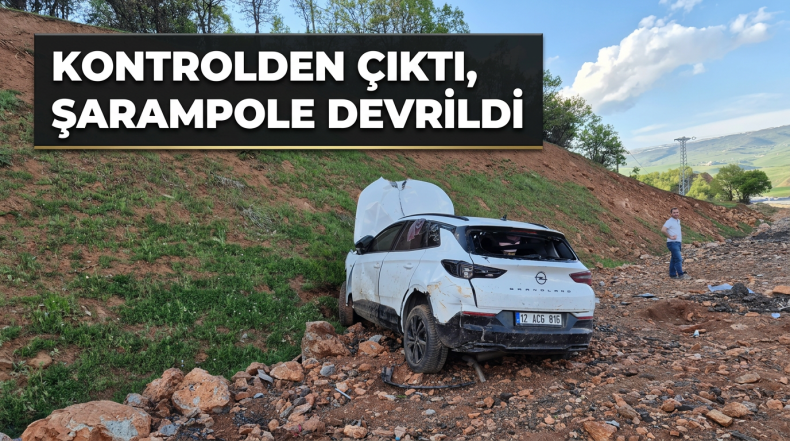 Bingöl’de cip şarampole devrildi: 6 yaralı