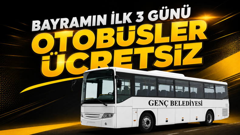 Bayramın İlk 3 Günü Otobüsler Ücretsiz