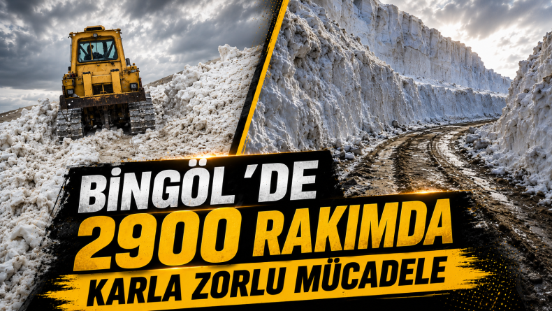 Bingöl’de 2900 Rakımda Karla Zorlu Mücadele