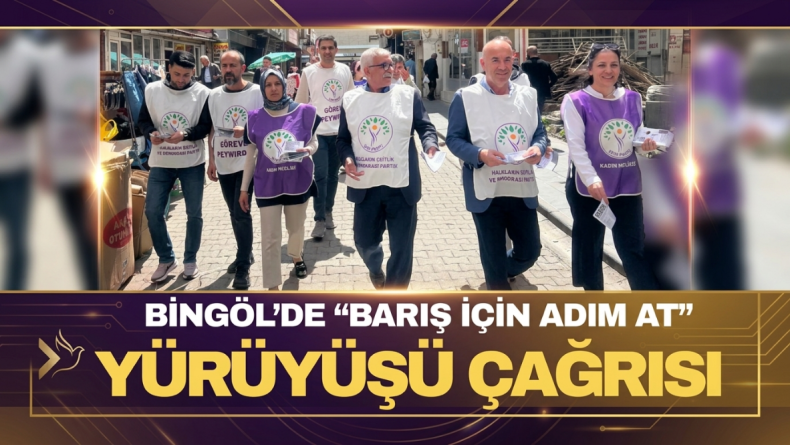 Bingöl’de “Barış İçin Adım At” Yürüyüşü Çağrısı