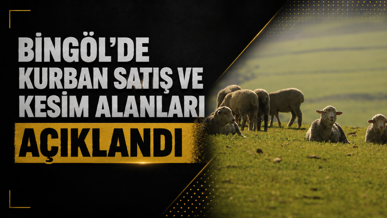 Bingöl’de Kurban Satış ve Kesim Alanları Açıklandı