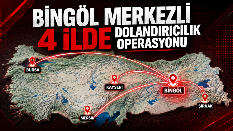Bingöl Merkezli 4 İlde Dolandırıcılık Operasyonu