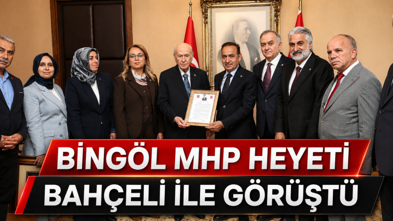 Bingöl MHP Heyeti Bahçeli ile Görüştü