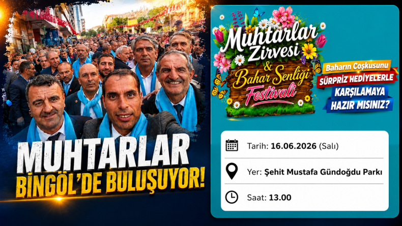 Bingöl’de Muhtarlar ve Yerel Yönetimler Zirvesi Düzenlenecek