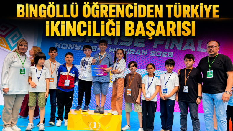 Bingöllü Öğrenciden Türkiye İkinciliği Başarısı