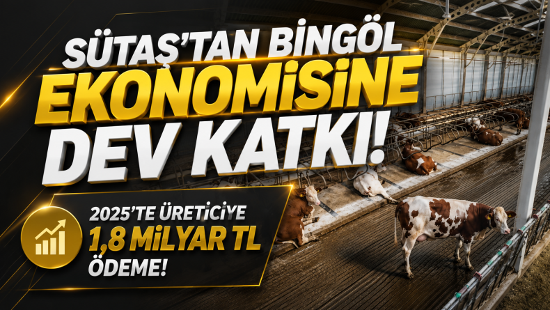 SÜTAŞ’tan Bingöl Ekonomisine Dev Katkı: 2025’te Üreticiye 1,8 Milyar TL Ödeme!