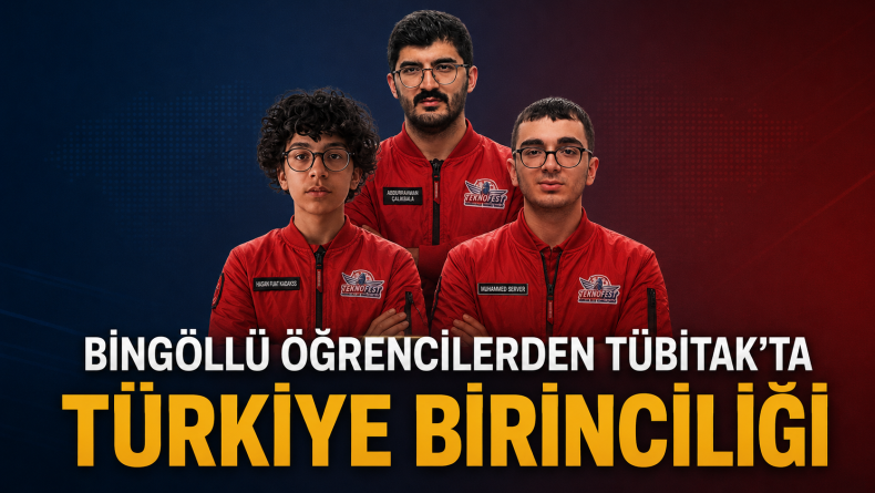 Bingöllü Öğrencilerden Tübitak’ta Türkiye Birinciliği