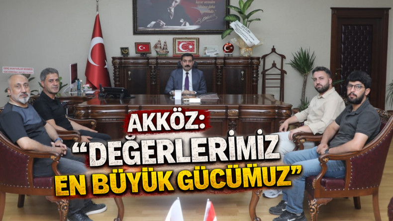 Genç İstişare Meclisi üyelerinden Kaymakam Akköz’e ziyaret