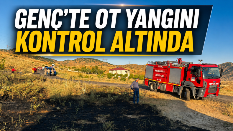 Genç’te Ot Yangını Kontrol Altında