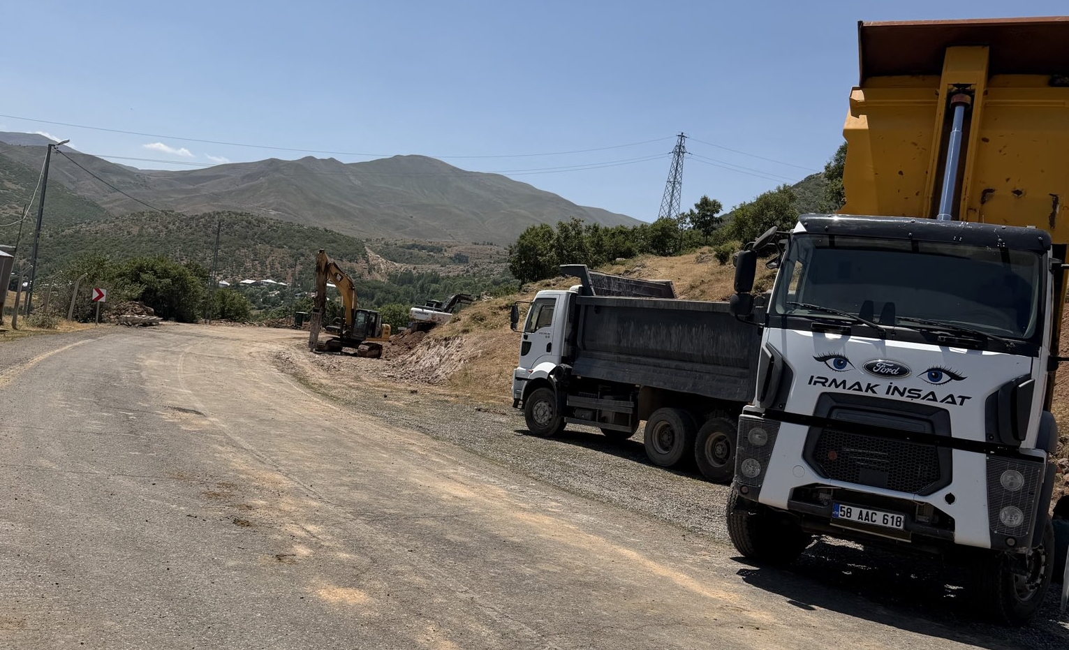 Hesarek Yolunda Çalışmalar Başladı