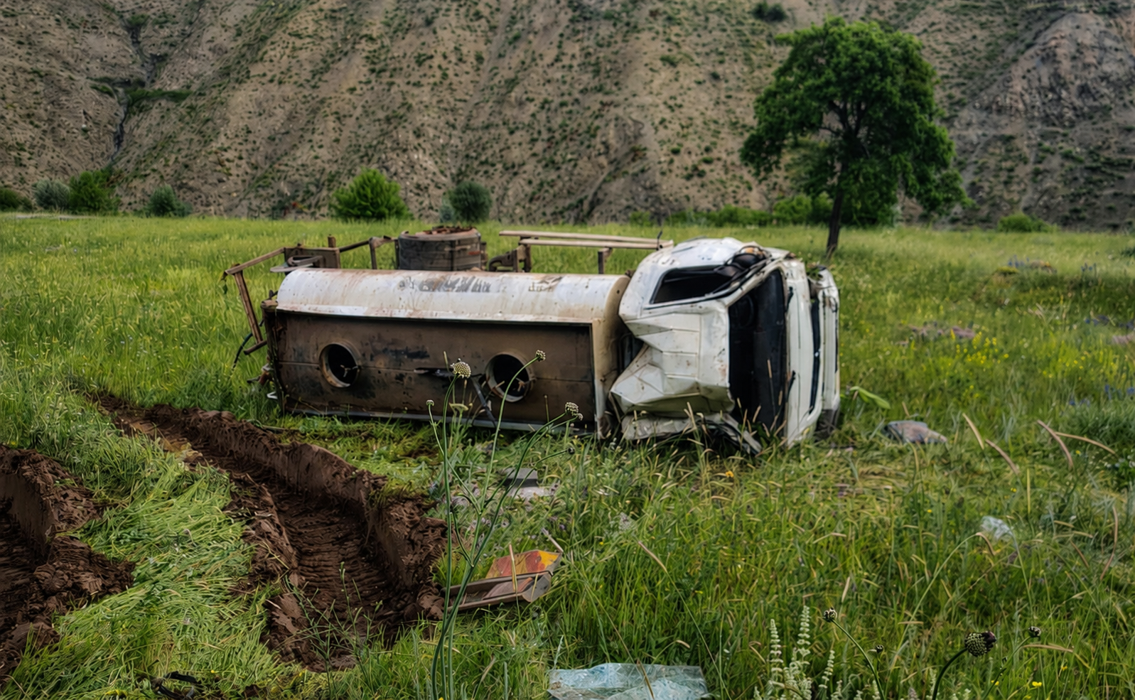 Tanker Faciası: 1 Ölü, 1 Yaralı
