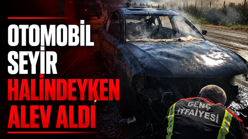 Otomobil Seyir Halindeyken Alev Aldı