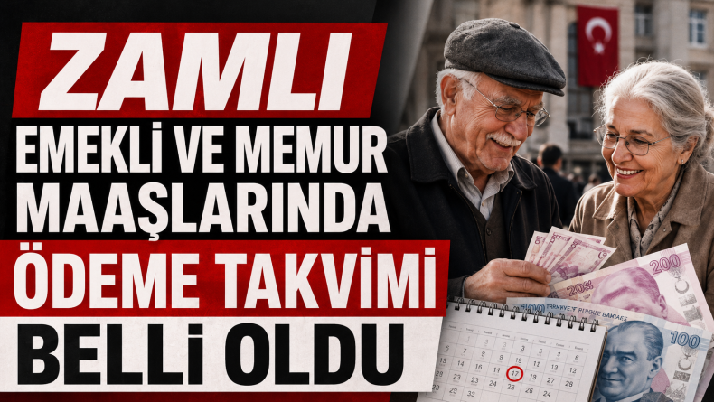 Zamlı Emekli ve Memur Maaşlarında Ödeme Takvimi Belli Oldu
