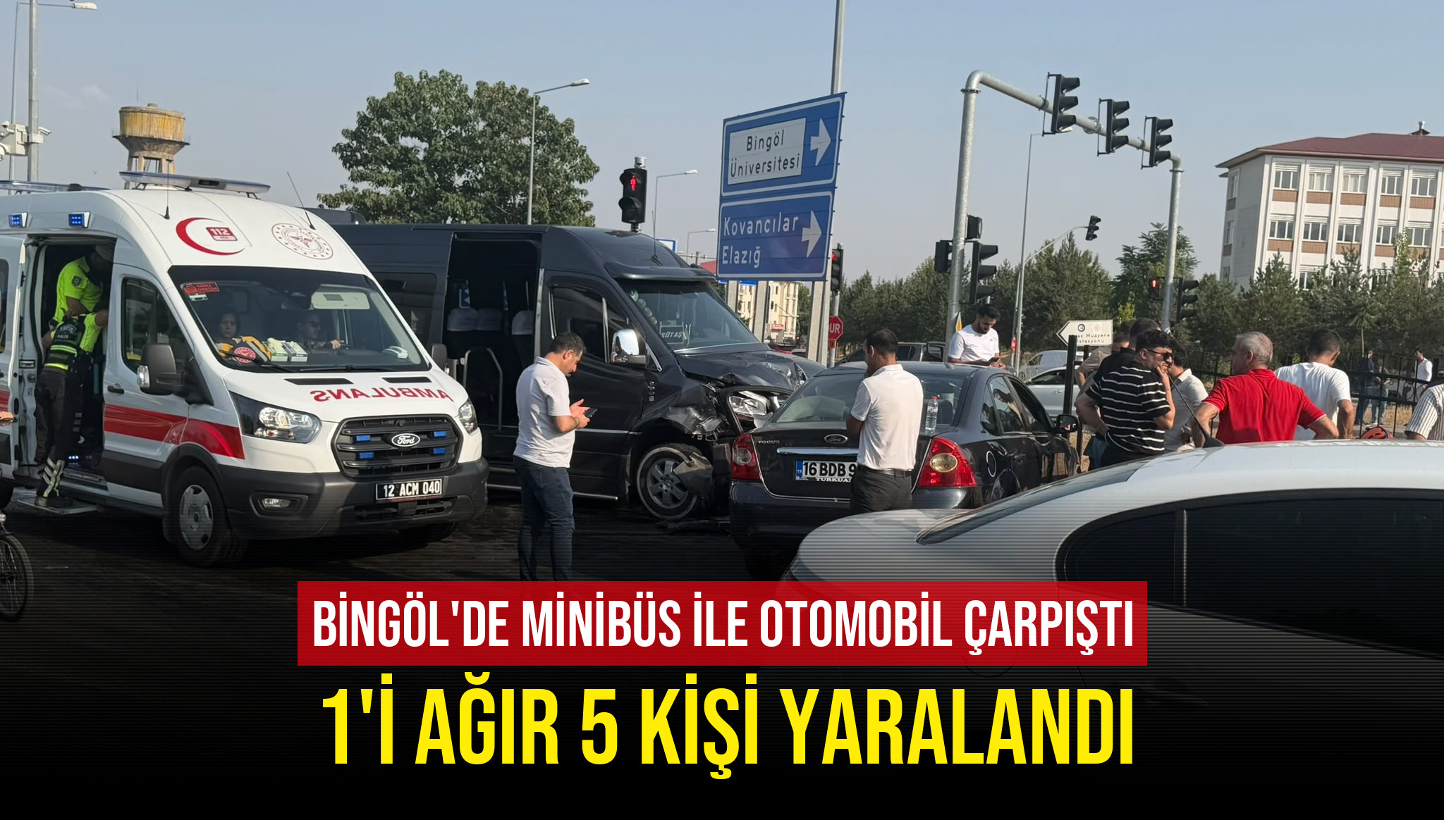 Bingöl’de Trafik Faciası: 5 Kişi Yaralandı