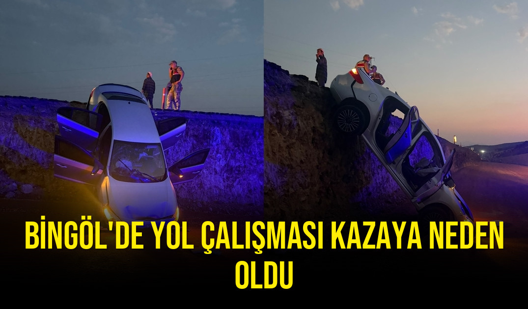 Bingöl’de Yol Çalışması Kazaya Neden Oldu: 2 Yaralı