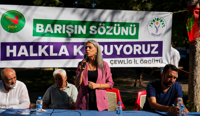 DBP Eş Genel Başkanı Uçar Bingöl’de Konuştu: ‘Kim İnşa Ederse Onun Kazanacağı Bir Süreçtir’