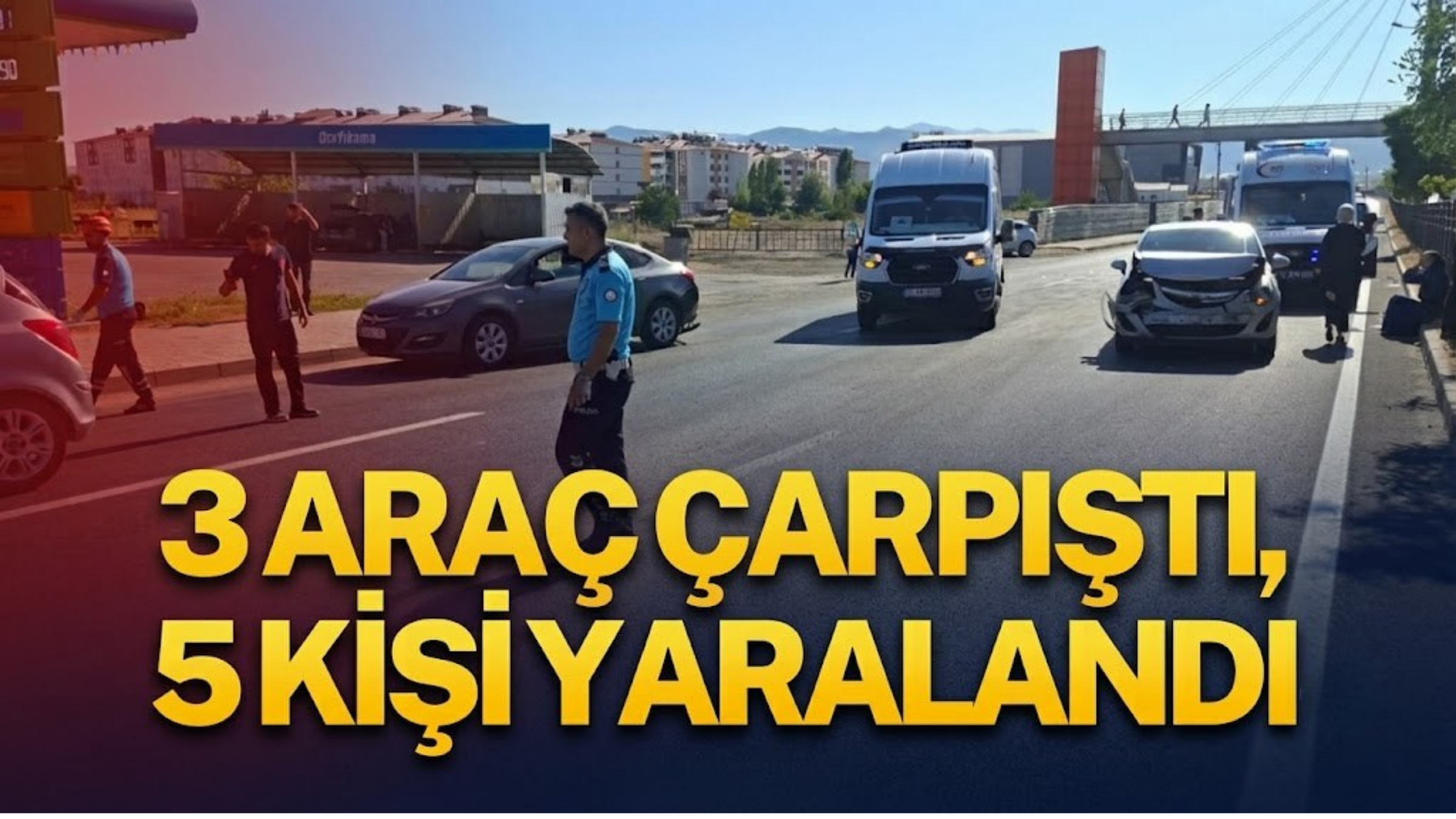 3 Aracın Karıştığı Zincirleme Kazada 5 Kişi Yaralandı