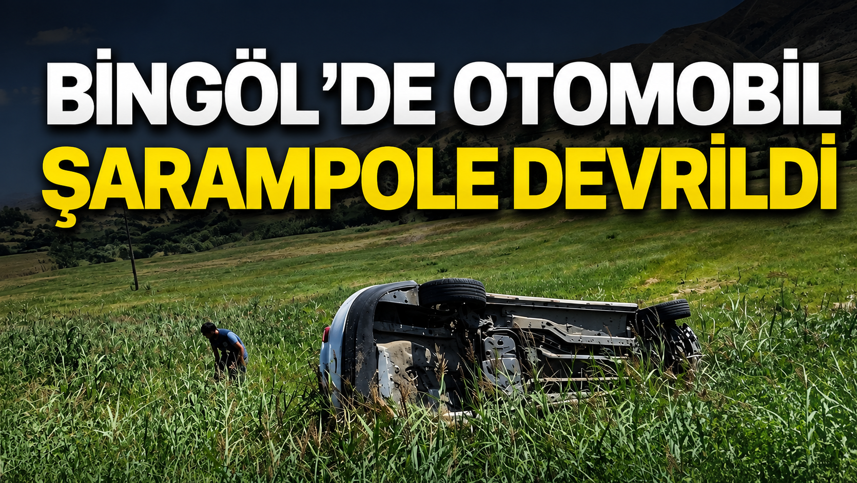 Bingöl’de Otomobil Şarampole Devrildi: 4 Yaralı
