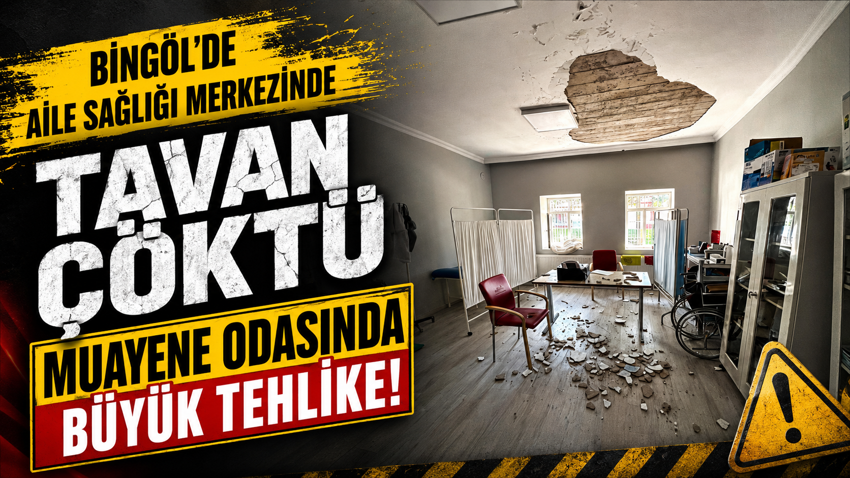Bingöl’de ASM’de Tavan Çöktü!