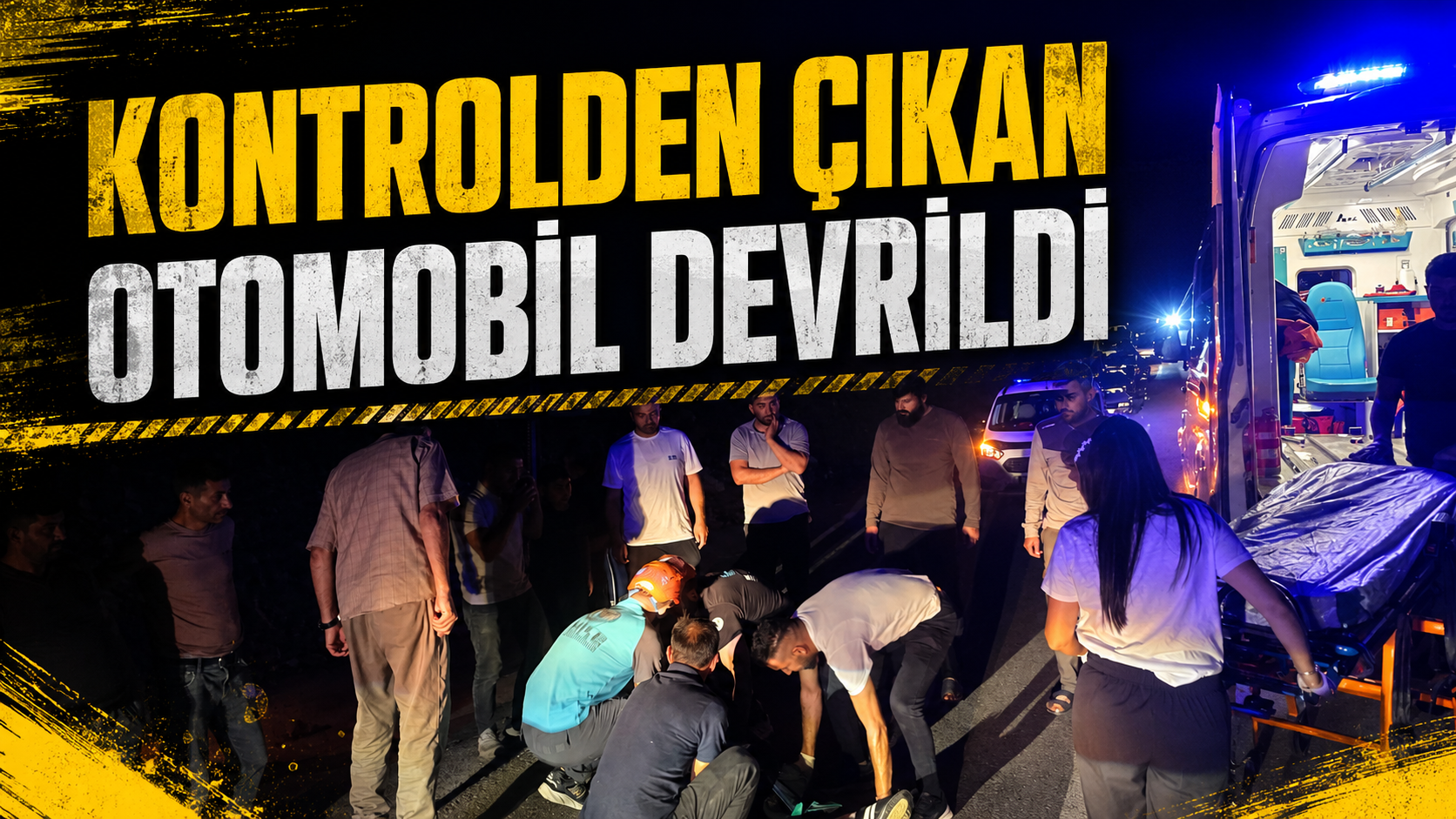 Bingöl-Sancak yolunda otomobil devrildi: 1 yaralı