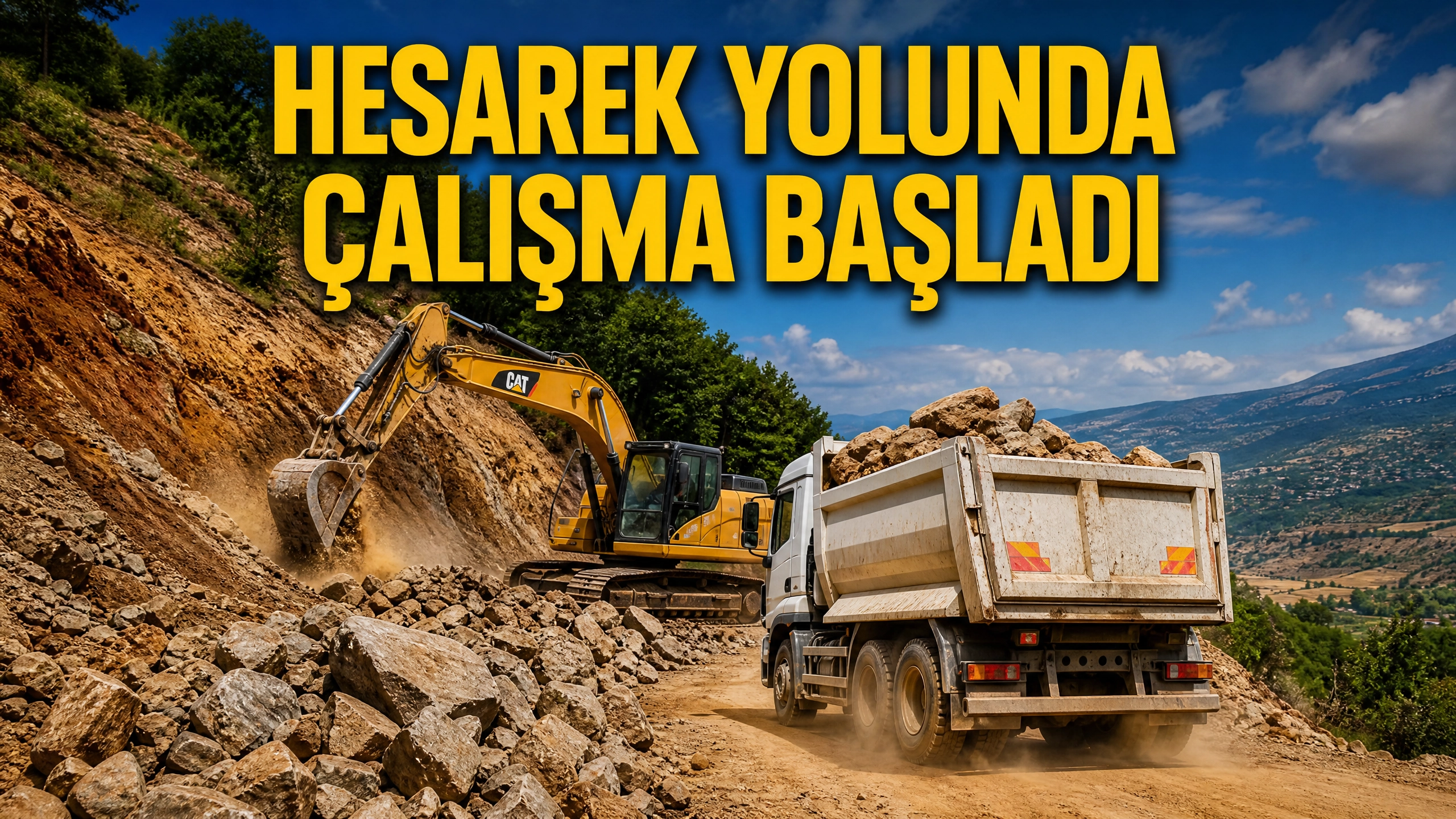 Hesarek Kayak Merkezi Yolunda Genişletme Mesaisi Başladı