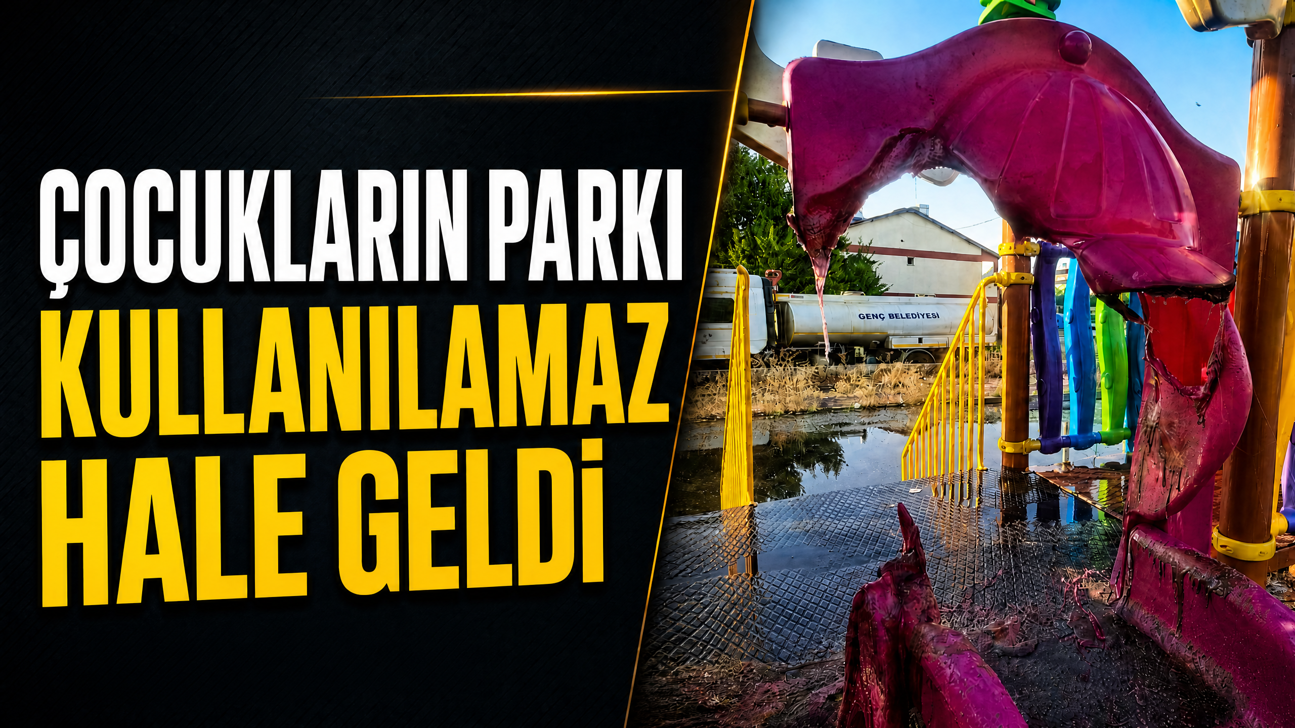 Kaydıraklar Kullanılamaz Hale Geldi
