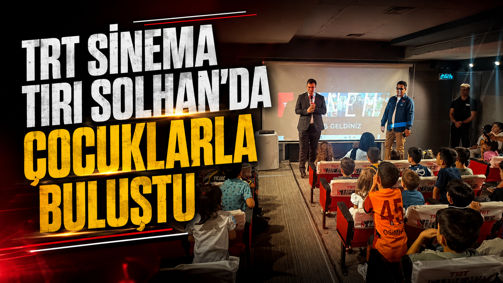 TRT Sinema Tırı Solhan’da Çocuklarla Buluştu