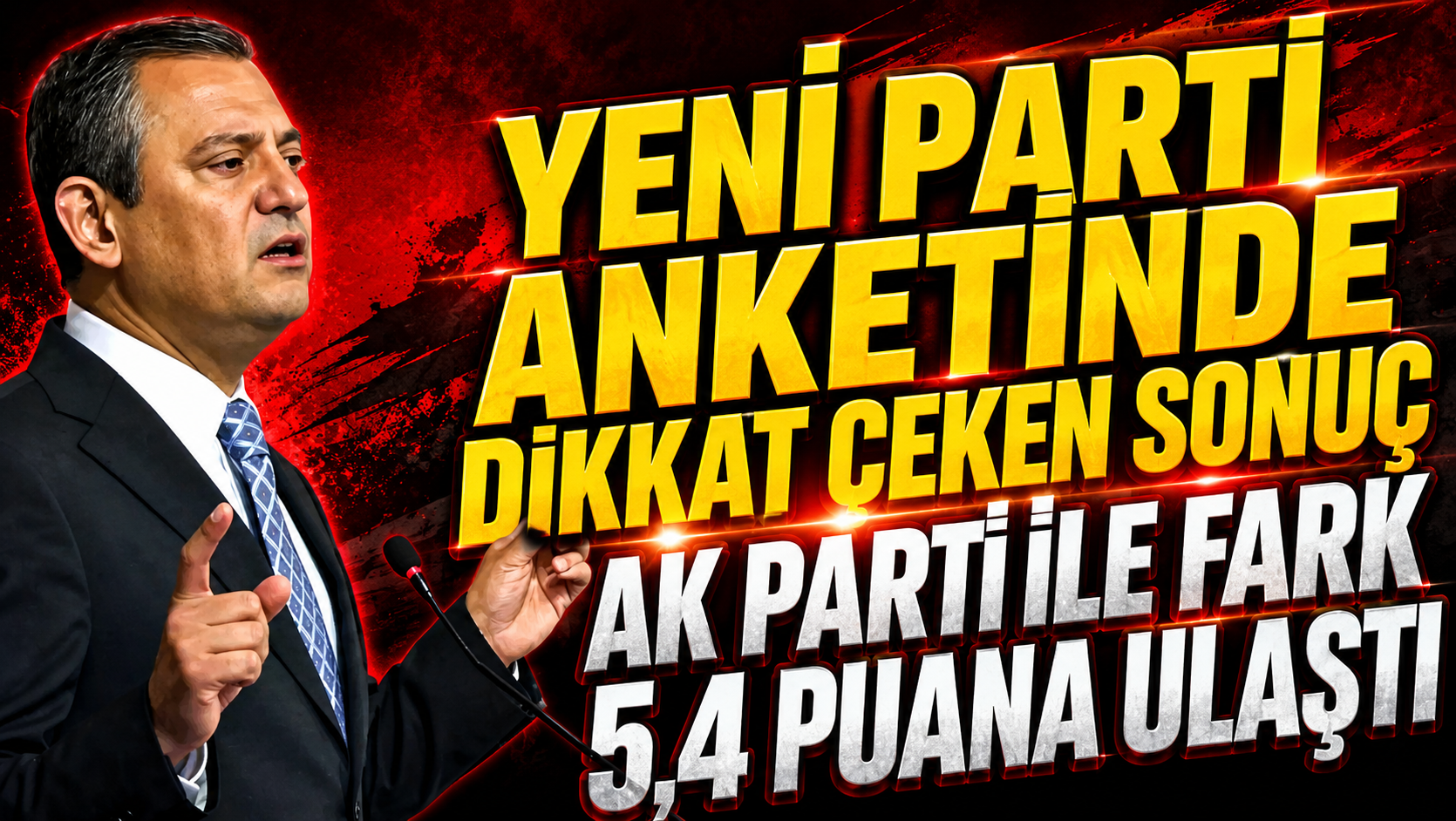 AK Parti ile Fark 5,4 Puana Ulaştı
