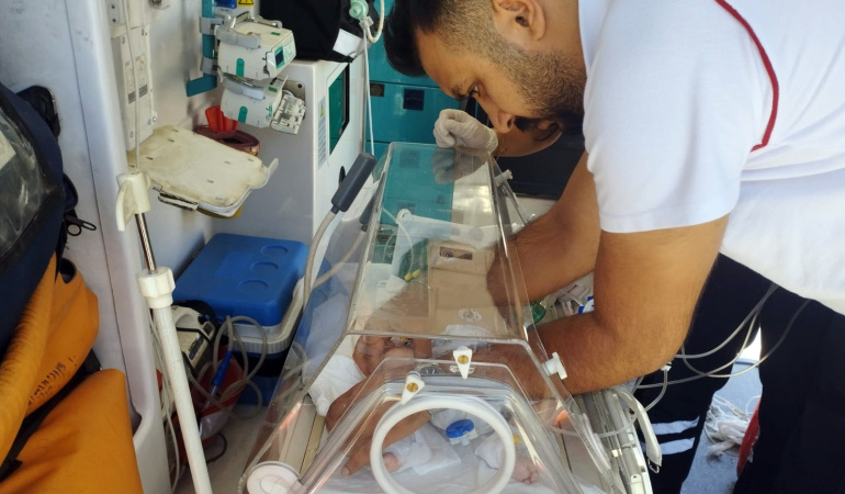 Bingöl’de 4 Aylık Bebek İçin Zamanla Yarış