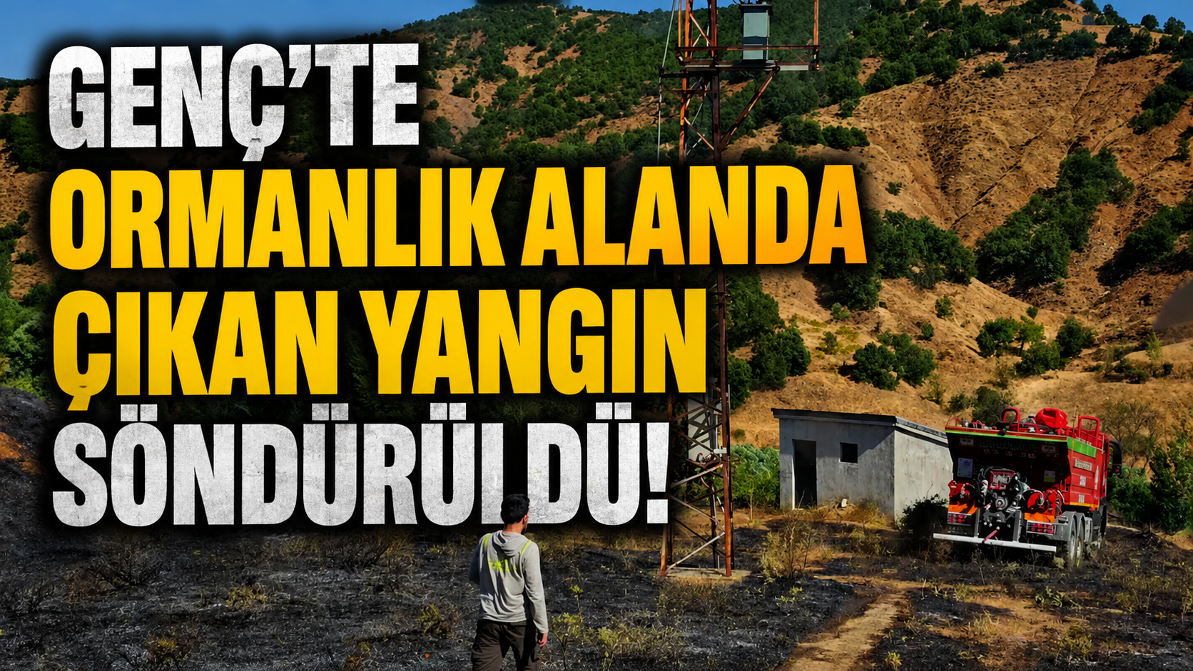 Genç’te Ormanlık Alanda Çıkan Yangın Söndürüldü
