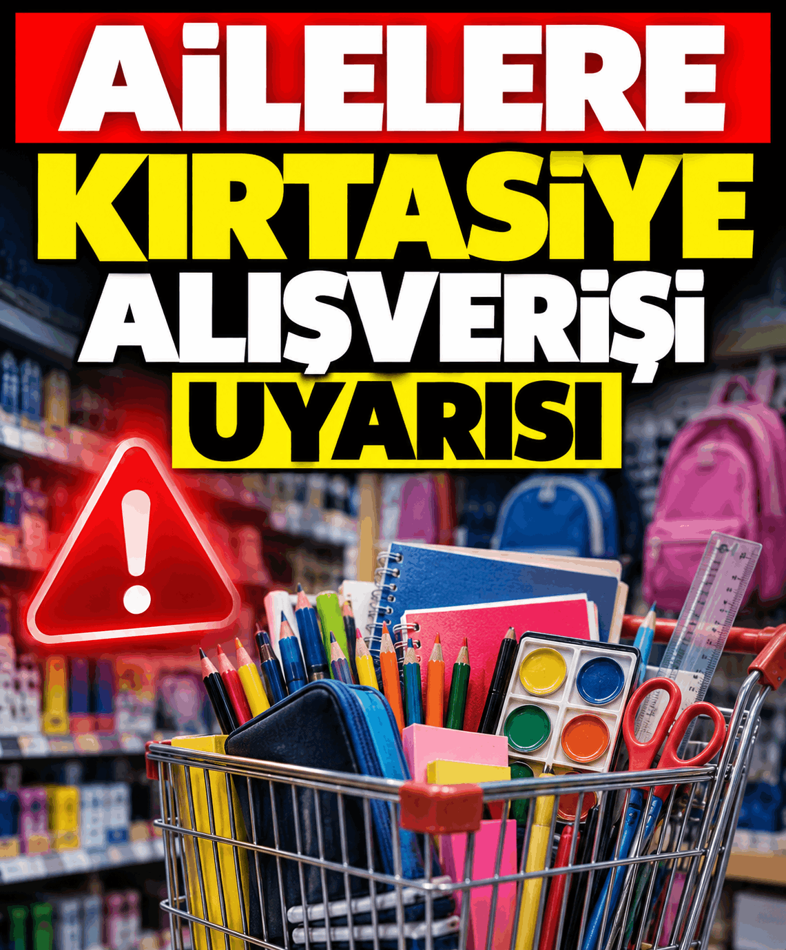 Ailelere kırtasiye alışverişi uyarısı