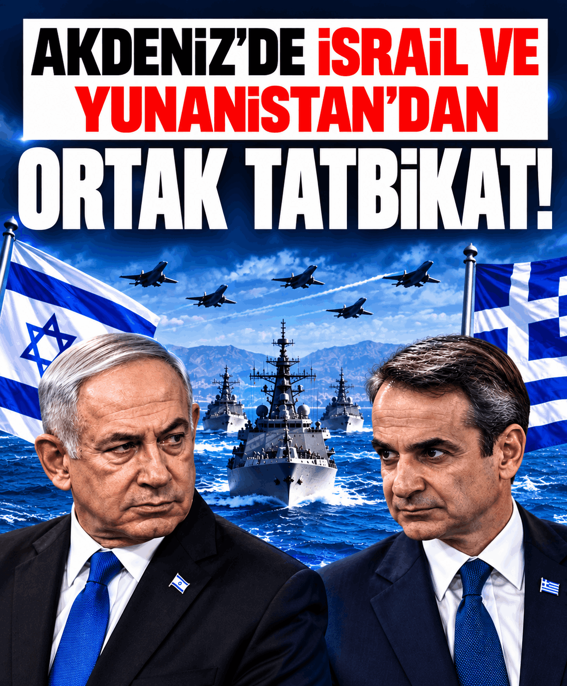 Akdeniz’de İsrail ve Yunanistan’dan Ortak Tatbikat