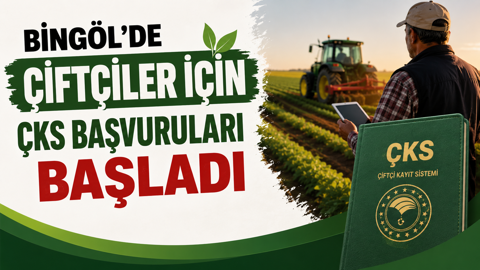 Bingöl’de Çiftçiler İçin Çks Başvuruları Başladı