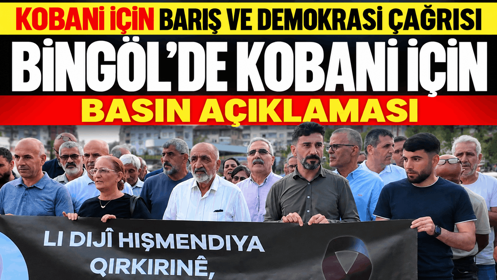 Bingöl’de Kobani Cezaevi’nde ölen 10 kişi için basın açıklaması