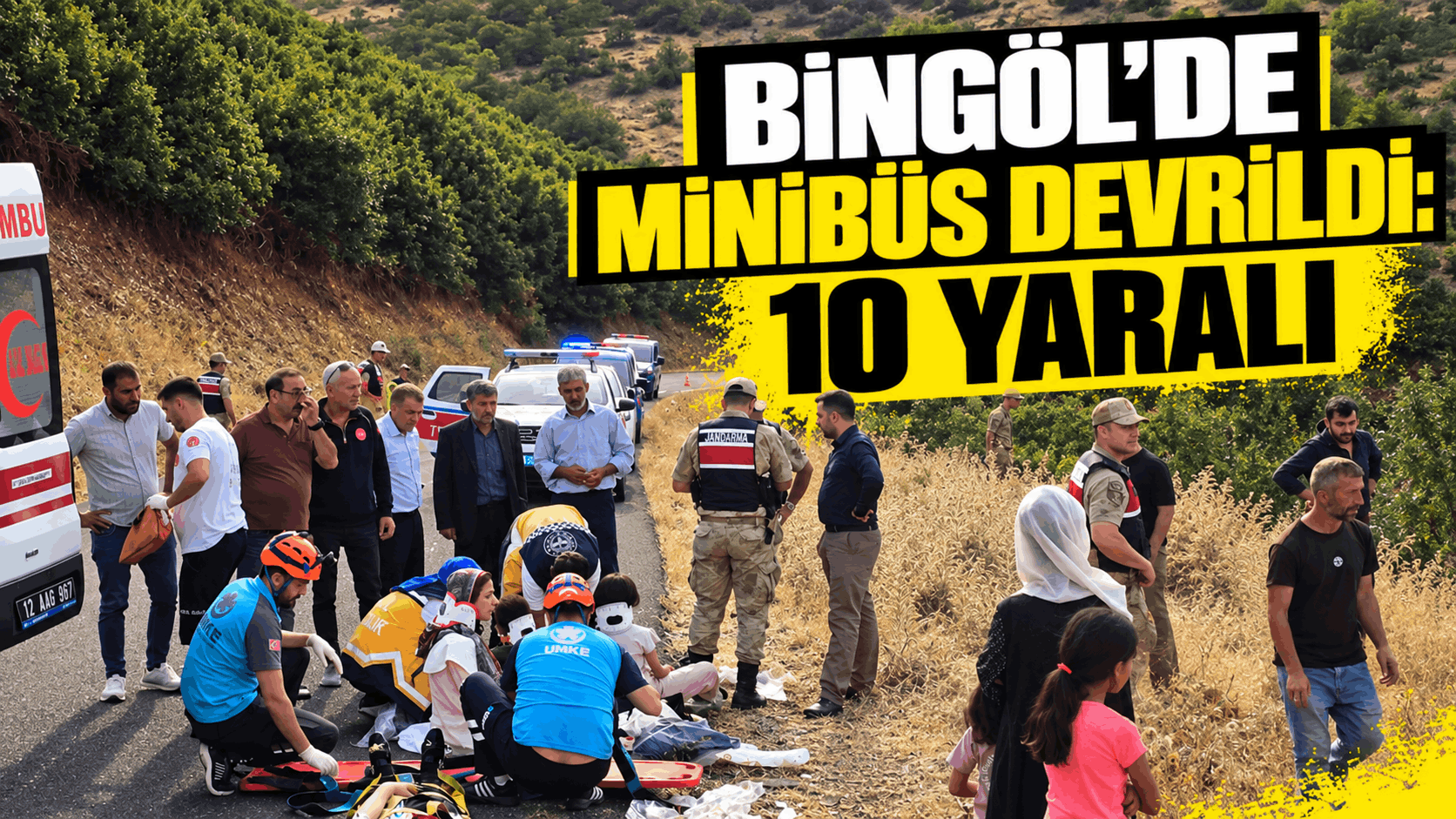 Bingöl’de Trafik Kazası: 10 Yaralı