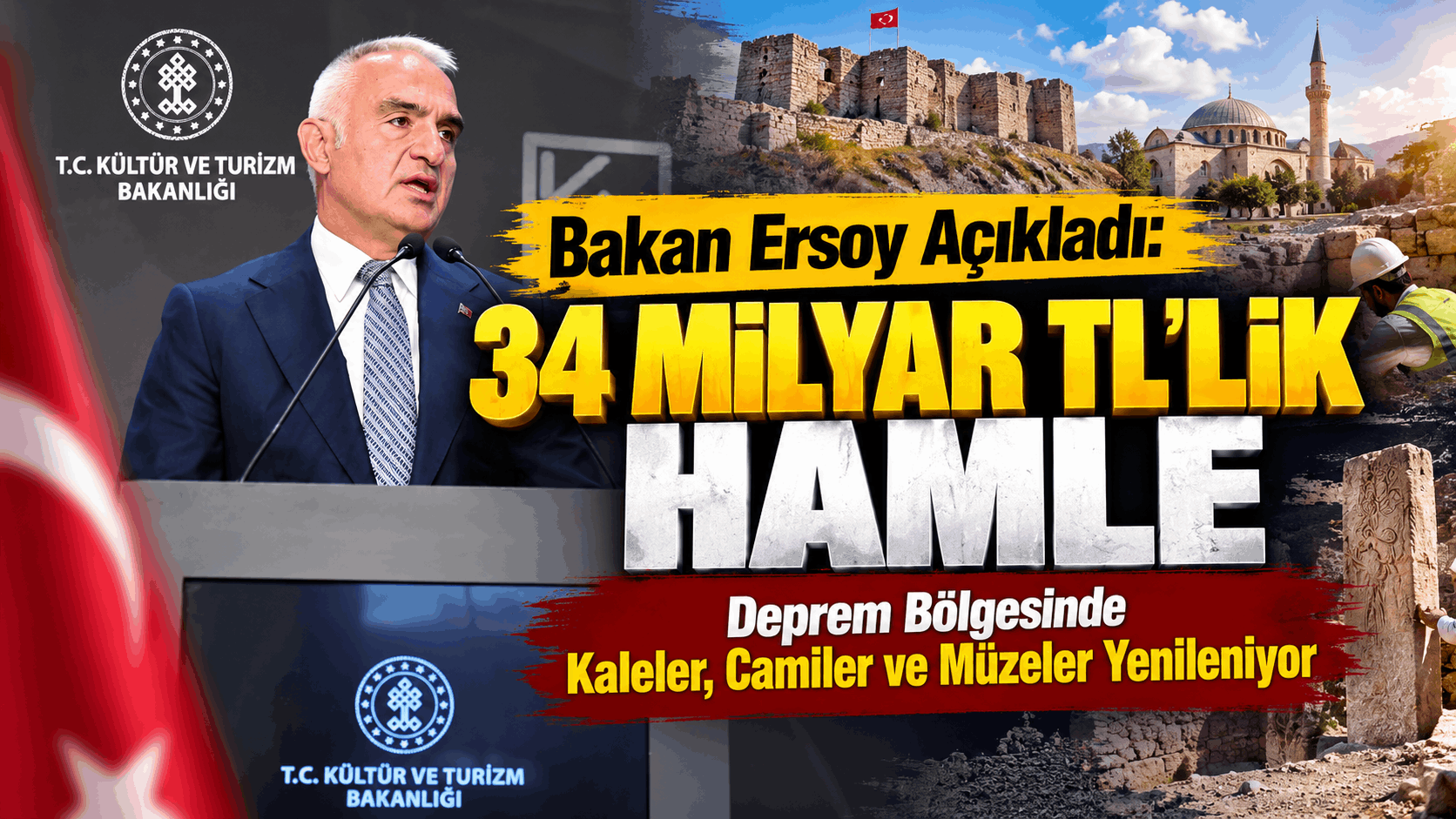 Bakan Ersoy Açıkladı: 34 Milyar TL’lik Hamle