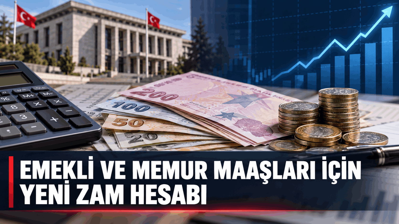 Emekli ve memur maaşları için yeni zam hesabı